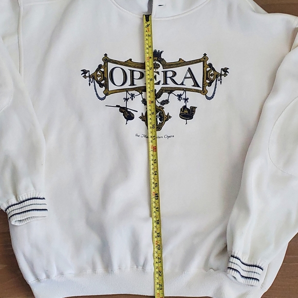 Vintage Metropolitan Opera Crewneck Sweatshirt Gear For Sports Size XL White - Picture 9 of 10